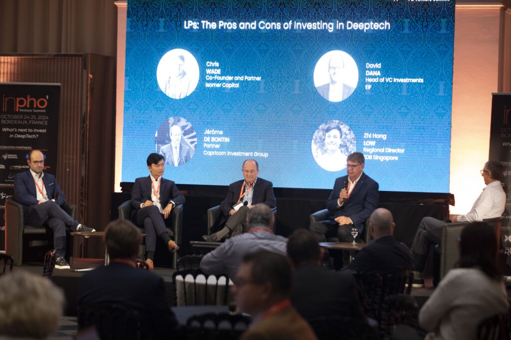 David Dana, EIF, Zhi Hong Low, EDB Singapore, Chris Wade Isomer Capital, George Ugras, AV8 Ventures, INPHO Venture Summit 2024